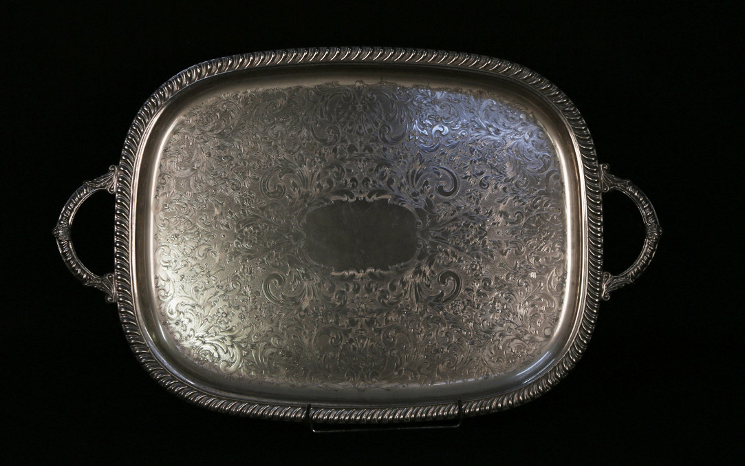 Coupe Moderniste Sphères métal argenté martelé de Jean DESPRES - Biron